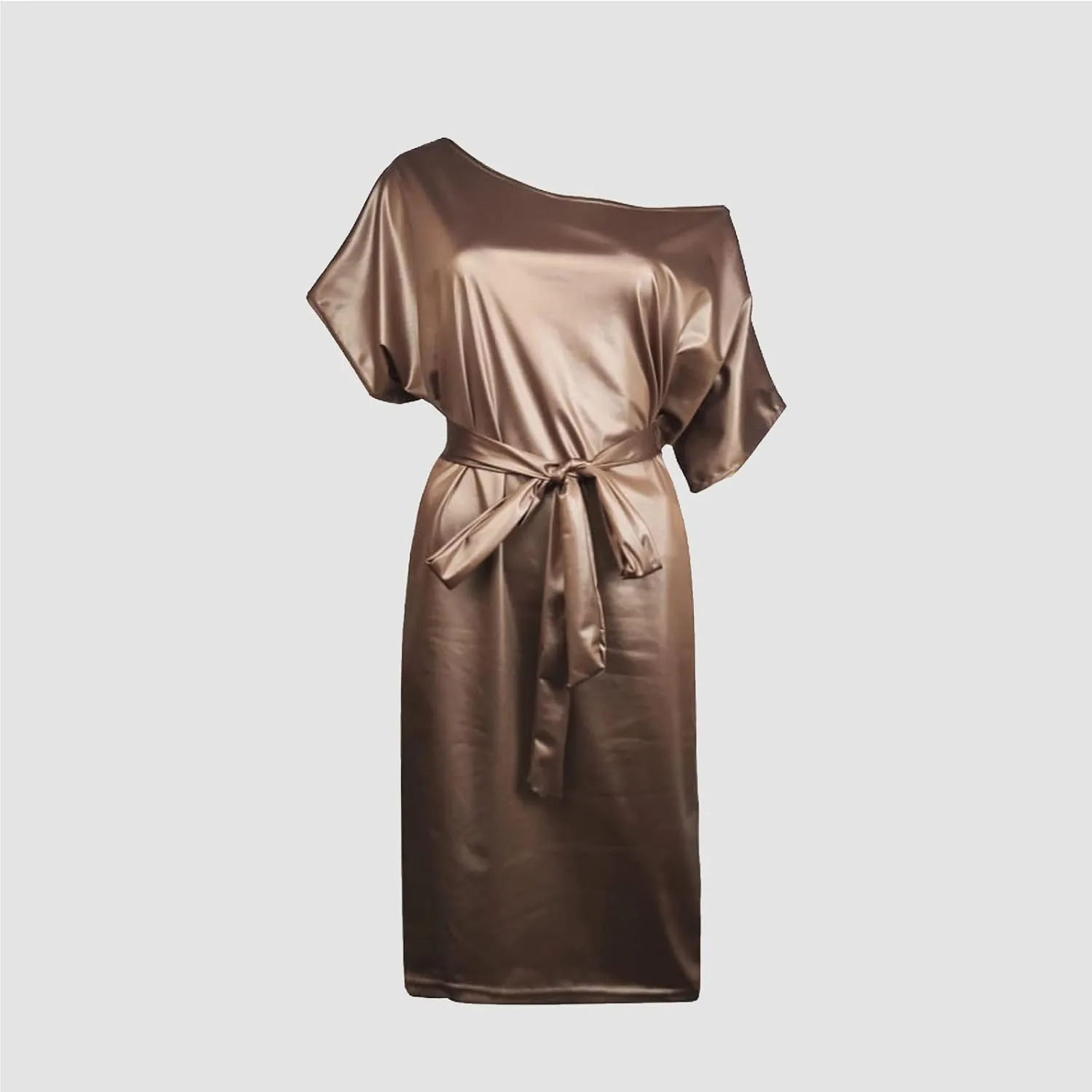 Women Sexy Leather Bodycon Dress, Off Shoulder Summer Midi Sundress Womens Pu Party Club Night Dresses with Belt
