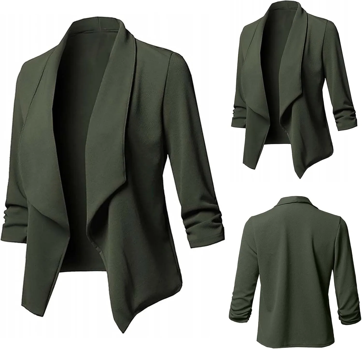 Women's Business Casual Blazers Lightweight Office Jacket Plus Size Open Front Blazer Cropped Blazer Dressy Jackets