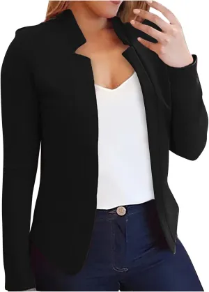 Women's Cropped Blazer Jackets Work Office Jacket Dressy Cardigan Blazer Lightweight Blazer Business Casual Coat 2025