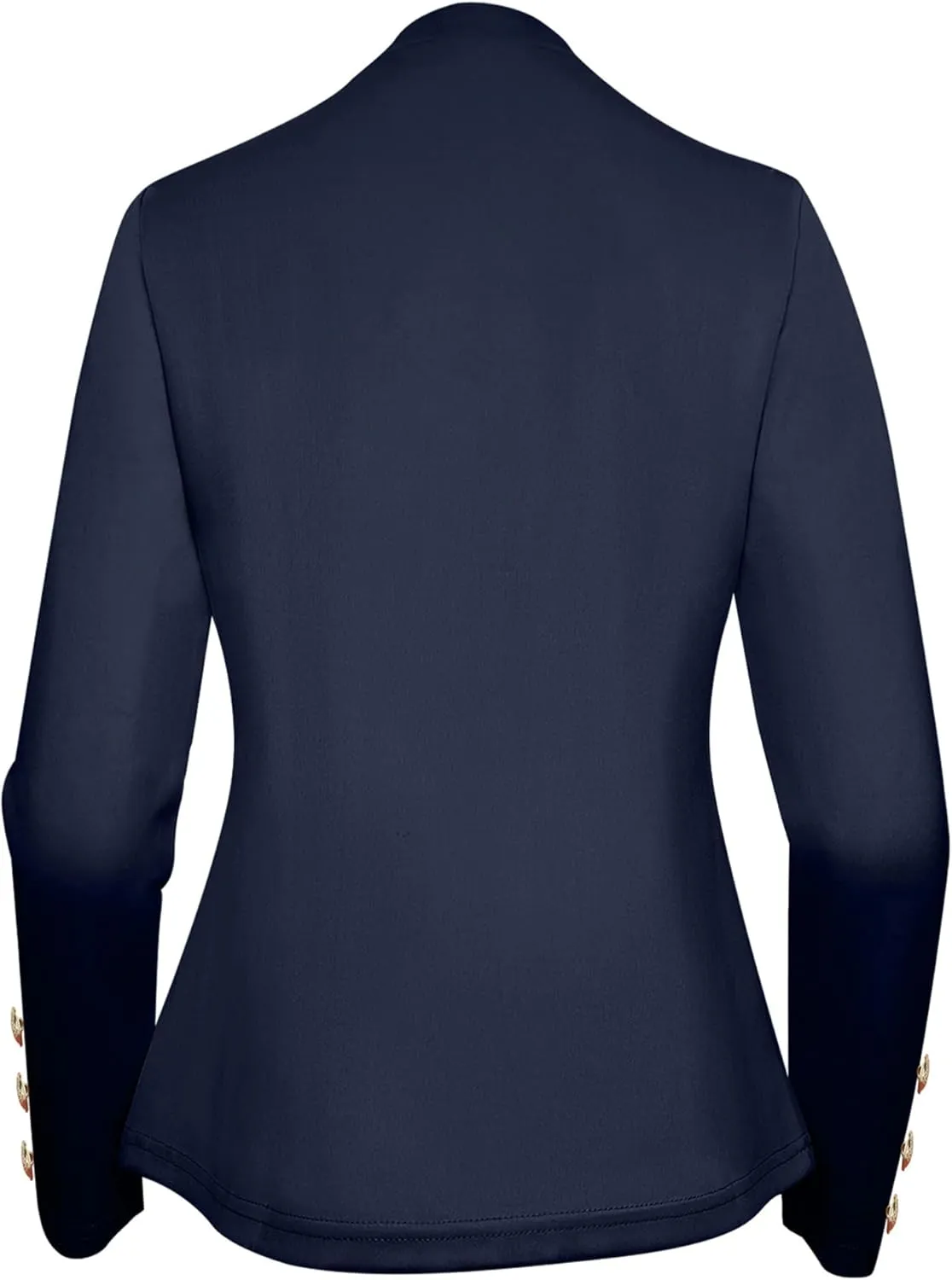 Women's Double Breasted Slim Fit Blazers Notch Lapel Work Office Suits Casual Open Front Blazer