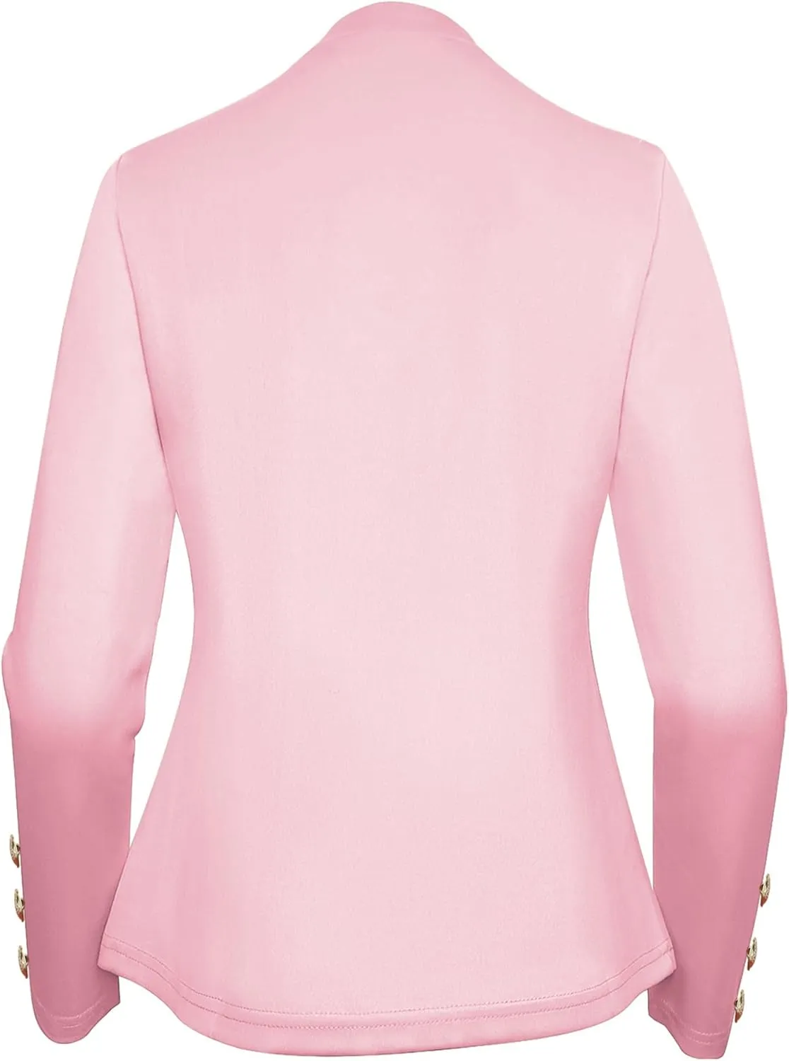 Women's Double Breasted Slim Fit Blazers Notch Lapel Work Office Suits Casual Open Front Blazer