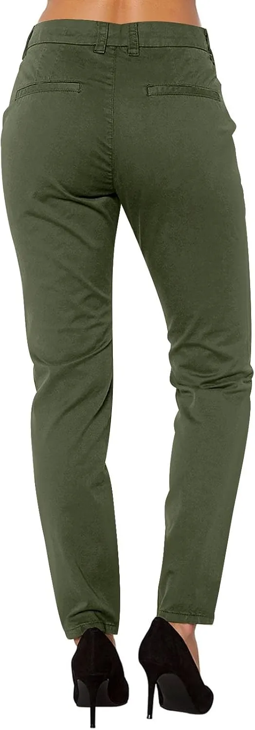 Womens Dress Pants Tretchy Pull On Straight Leg Business Casual Trousers Dressy Slacks Dress Pants for Office Work