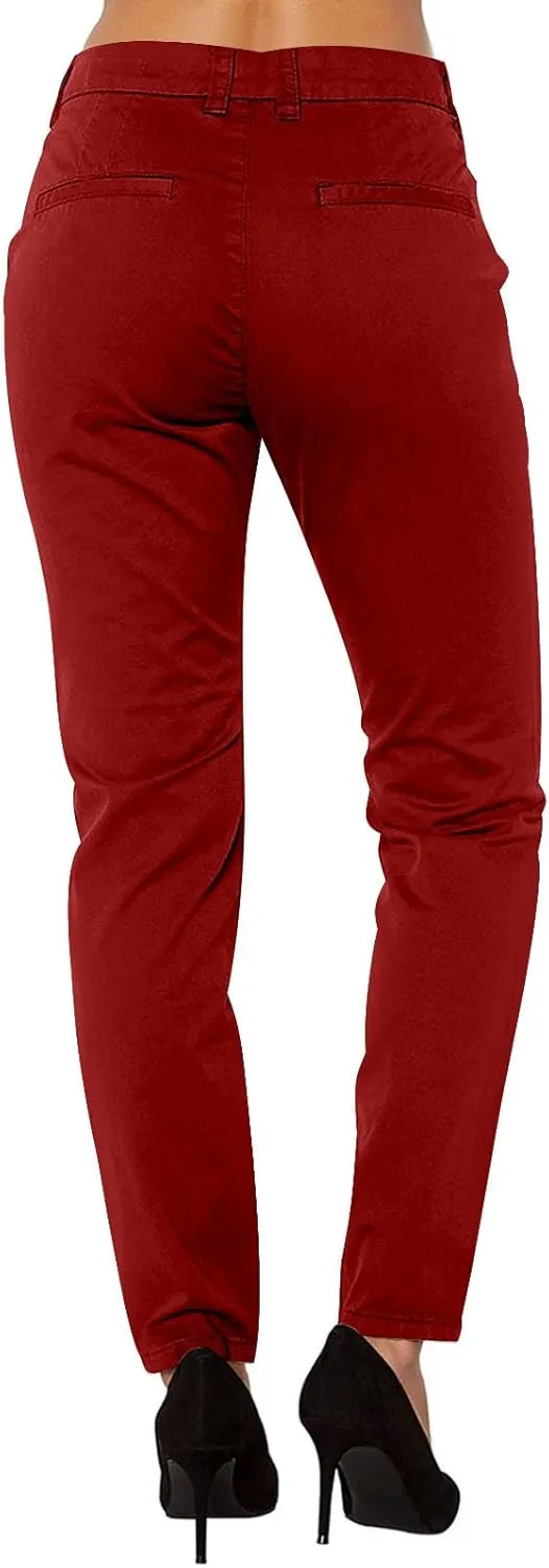Womens Dress Pants Tretchy Pull On Straight Leg Business Casual Trousers Dressy Slacks Dress Pants for Office Work