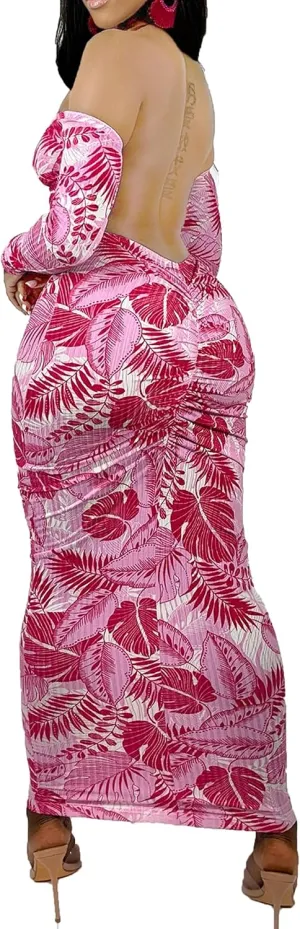 Womens Long Sleeve Off The Shoulder Maxi Dress Sexy Bodycon Midi Dresses Club Outfits