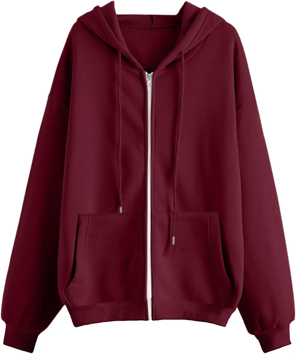 Womens Oversized Hoodies Sweatshirts Women's Check Zipper Hoodie Long Sleeved Hoodie Pullover Tops Loose Hooded